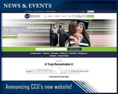 Announcing CCU’s new website! Discover the new look of California Coast University!